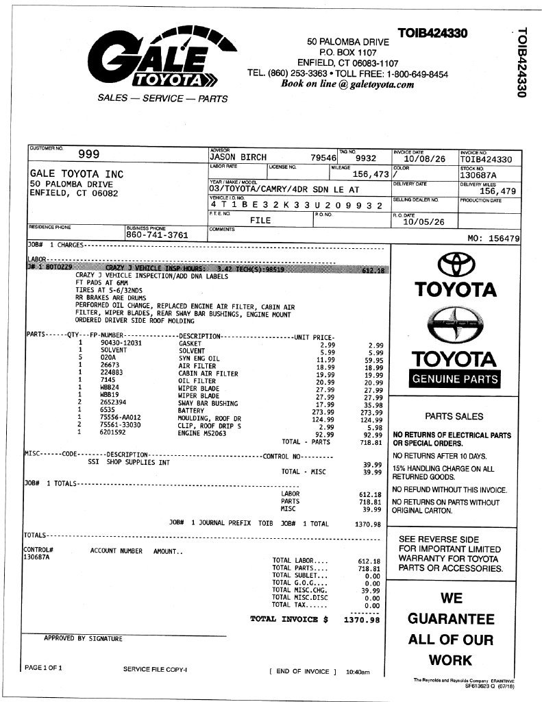 Used 2003 Toyota Camry LE FWD image 12