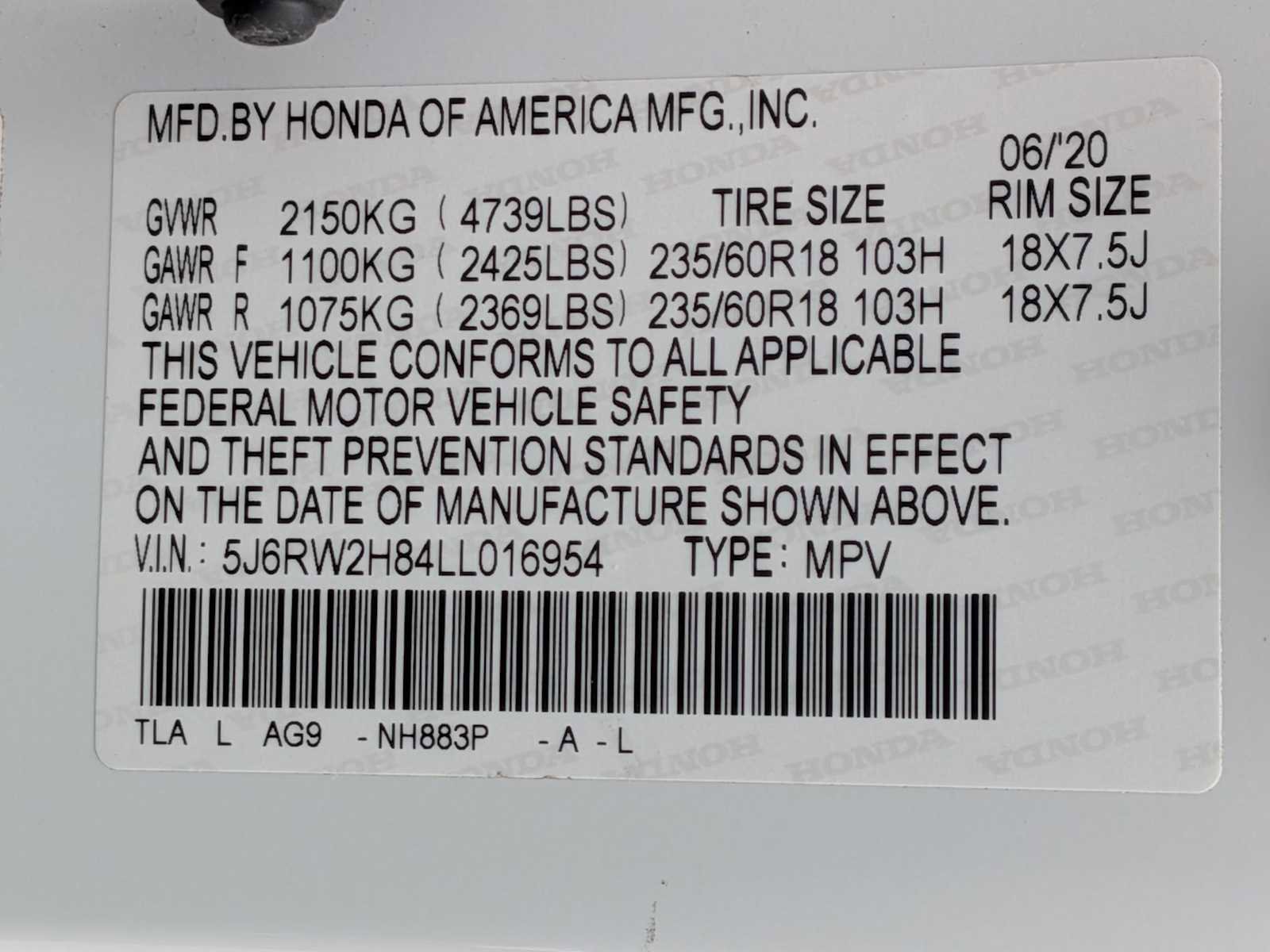 Certified 2020 Honda CR-V EX-L image 32