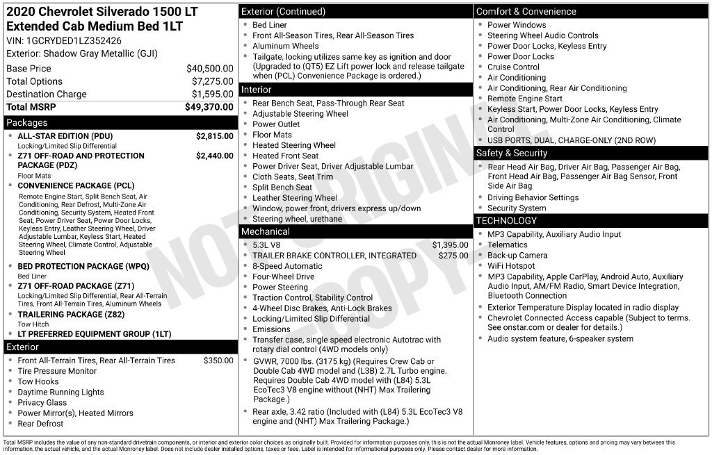 Used 2020 Chevrolet Silverado 1500 LT w/ All-Star Edition AWD/4WD image 3