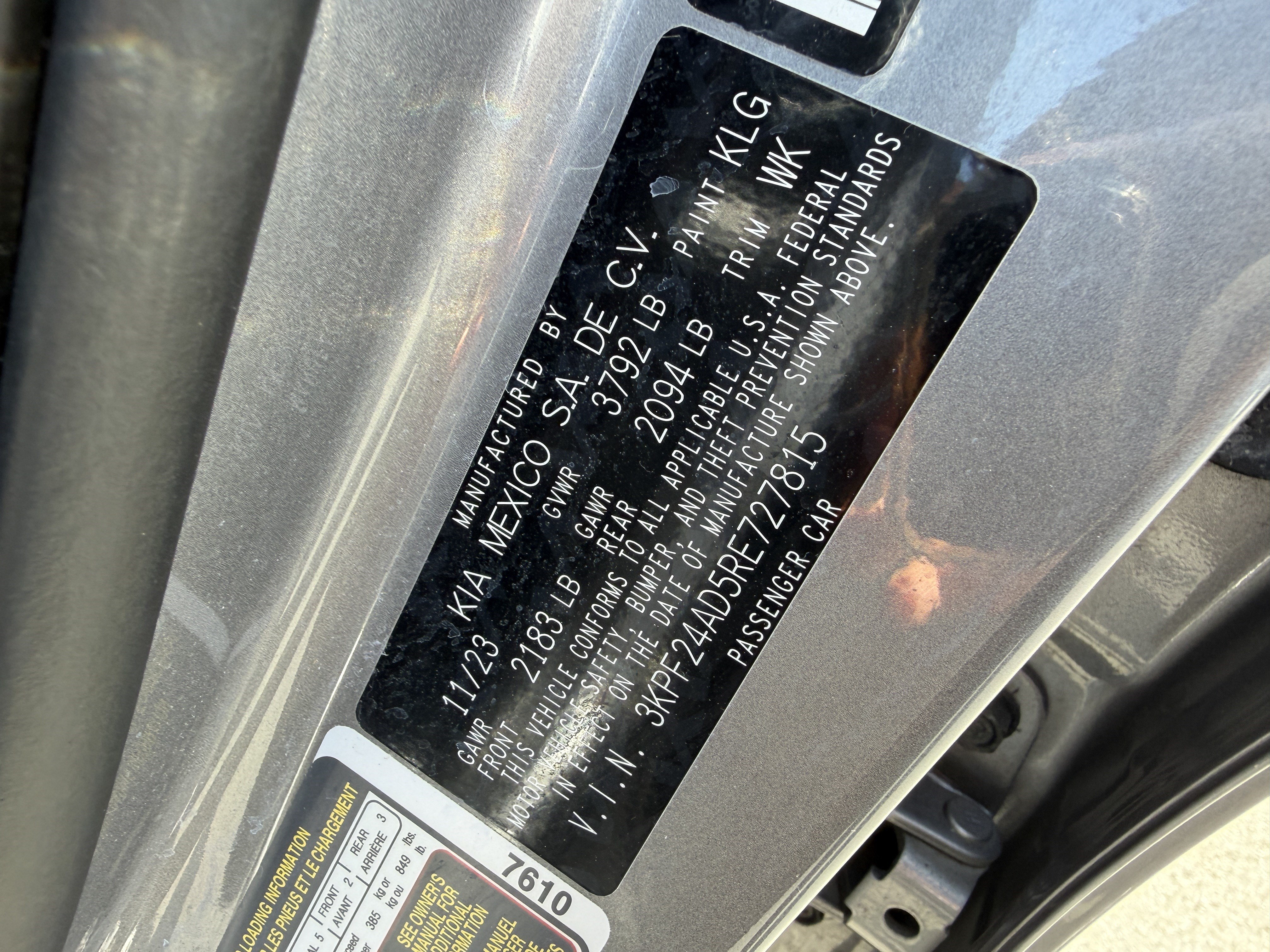 Certified 2024 Kia Forte LXS w/ LXS Technology Package FWD image 27