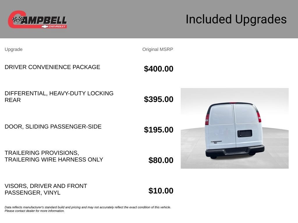 New 2026 Chevrolet Express 2500 w/ Driver Convenience Package RWD image 5