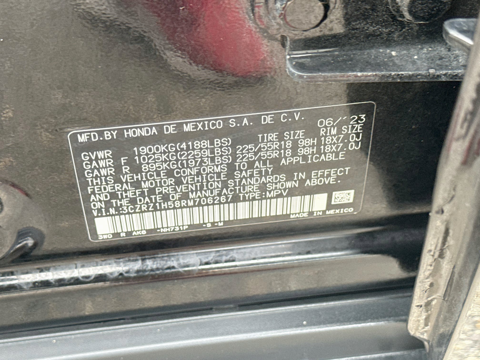 Certified 2024 Honda HR-V Sport image 36
