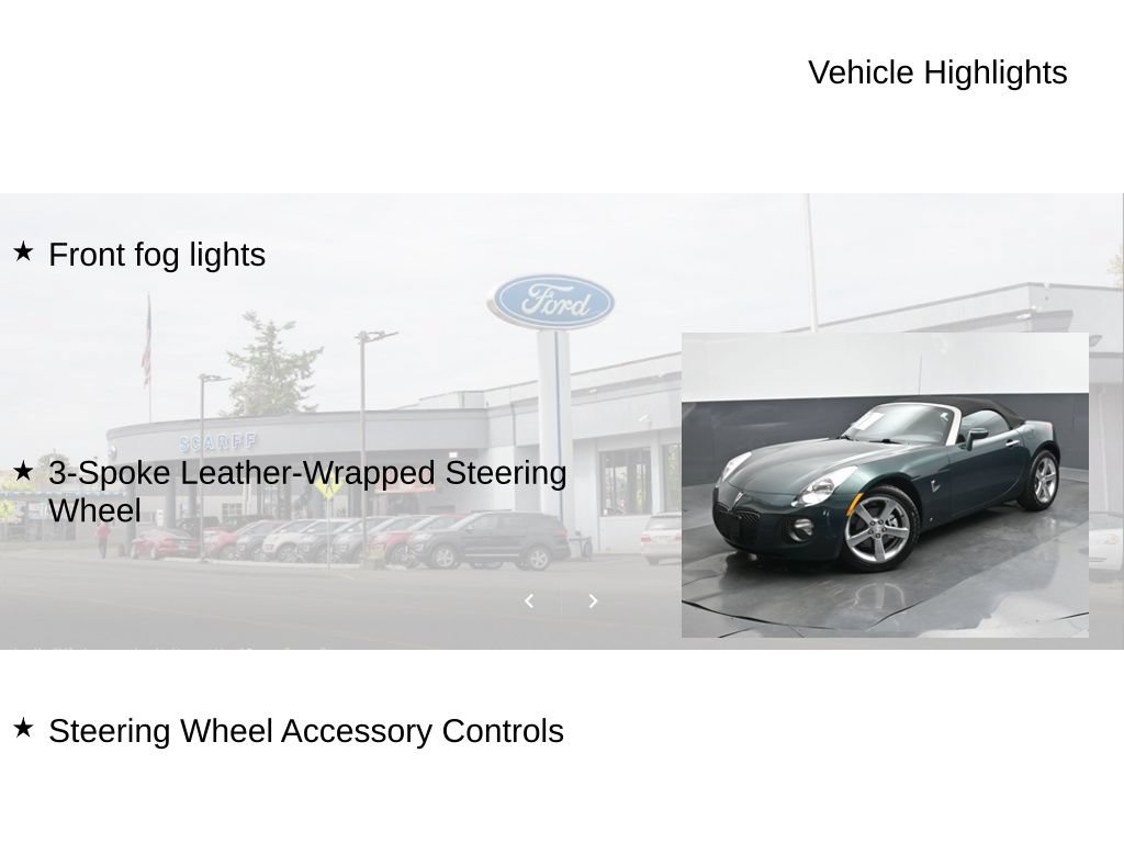 Used 2007 Pontiac Solstice GXP w/ Premium Package RWD image 18