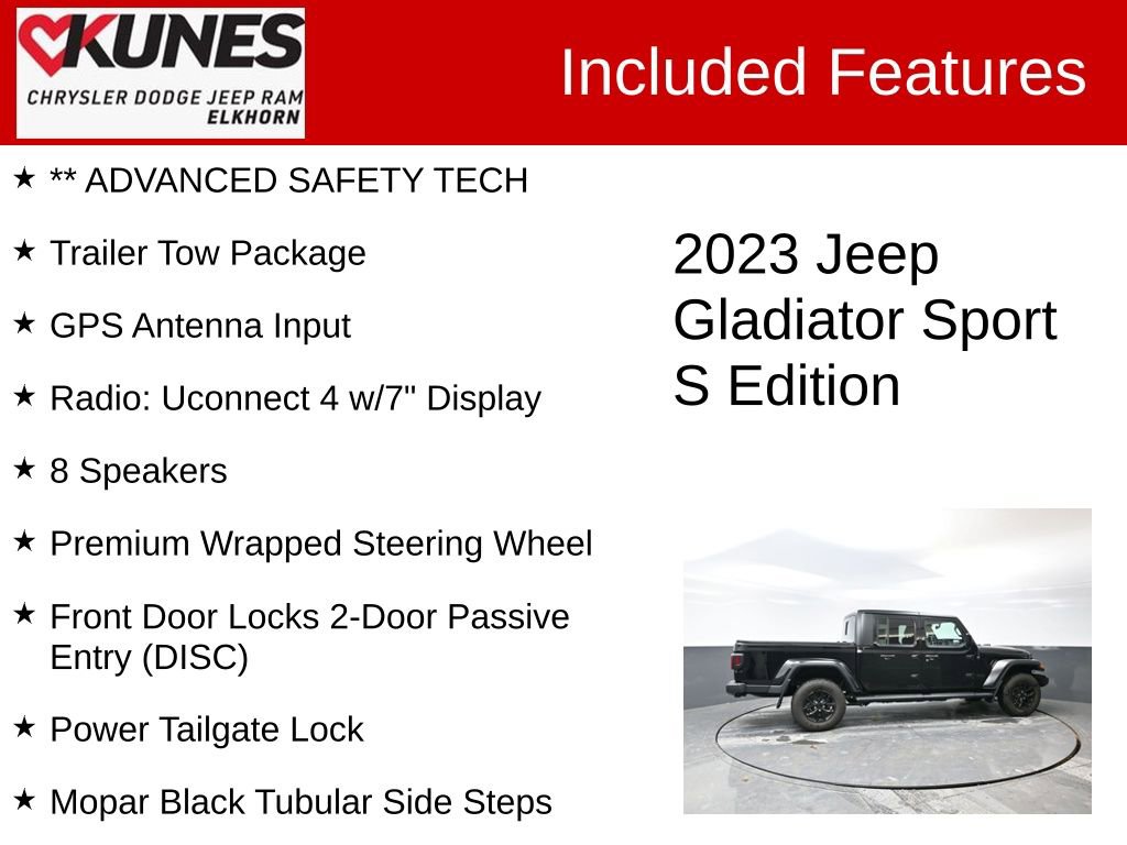 Used 2023 Jeep Gladiator Sport image 3