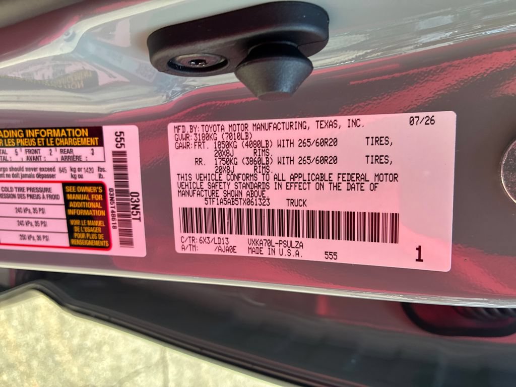 New 2026 Toyota Tundra Limited RWD image 53