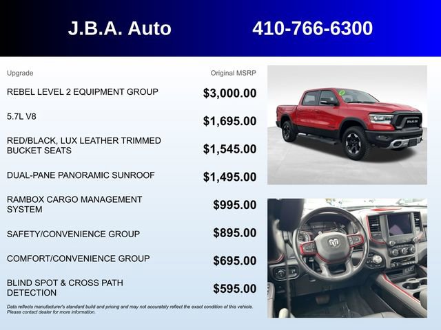 Used 2020 RAM 1500 Rebel w/ Rebel Level 2 Equipment Group image 5