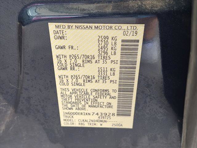 Used 2019 Nissan Frontier SV RWD image 15