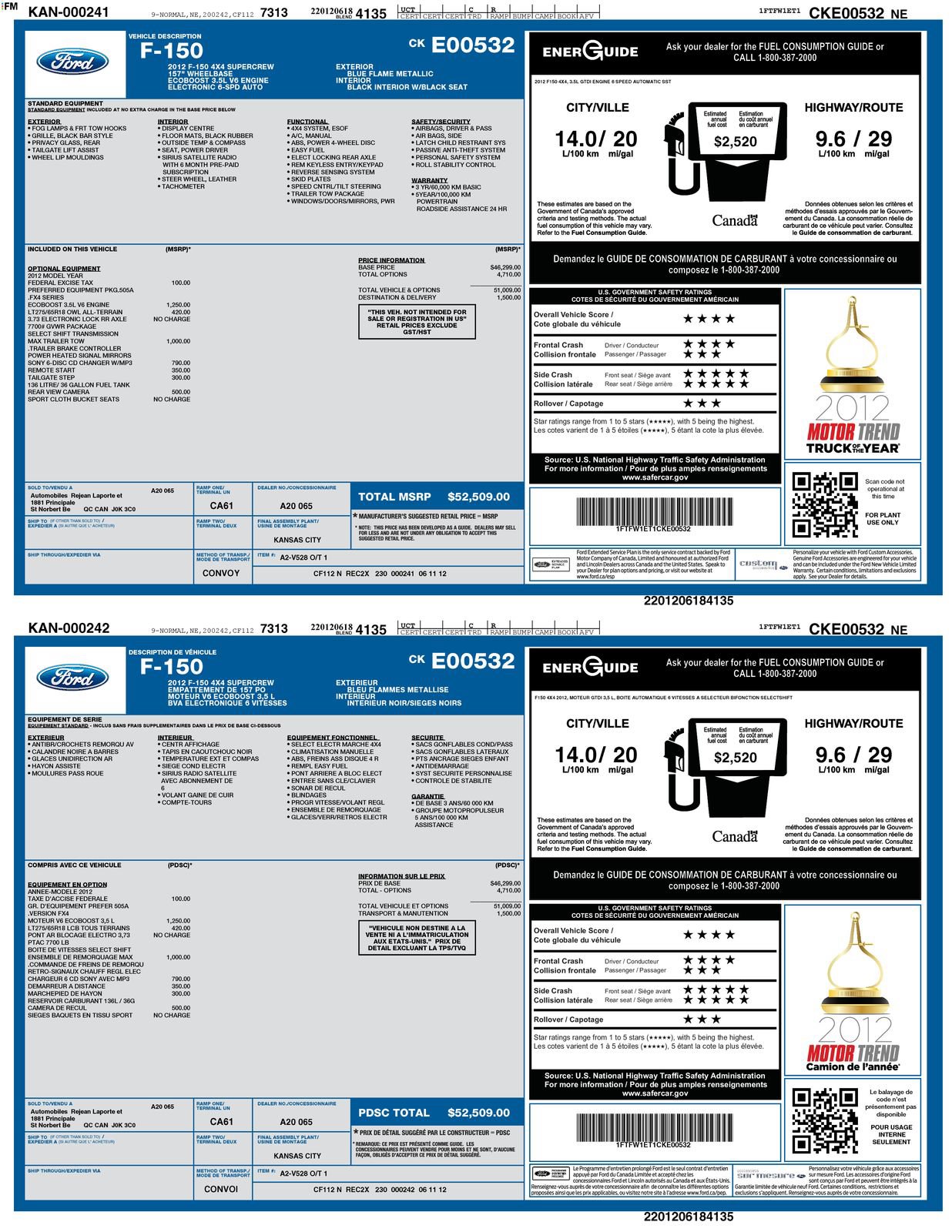 Used 2012 Ford F150 FX4 w/ Max Trailer Tow Pkg AWD/4WD image 64