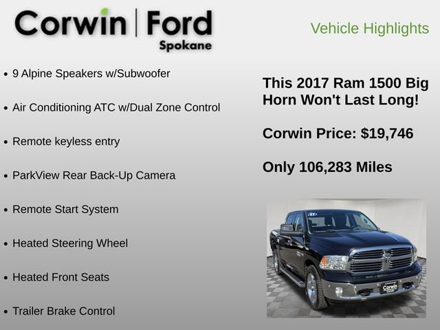 Used 2017 RAM 1500 Big Horn AWD/4WD image 6