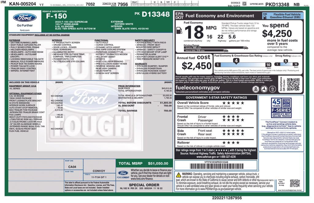 Used 2023 Ford F150 XL w/ Max Trailer Tow Package AWD/4WD image 7