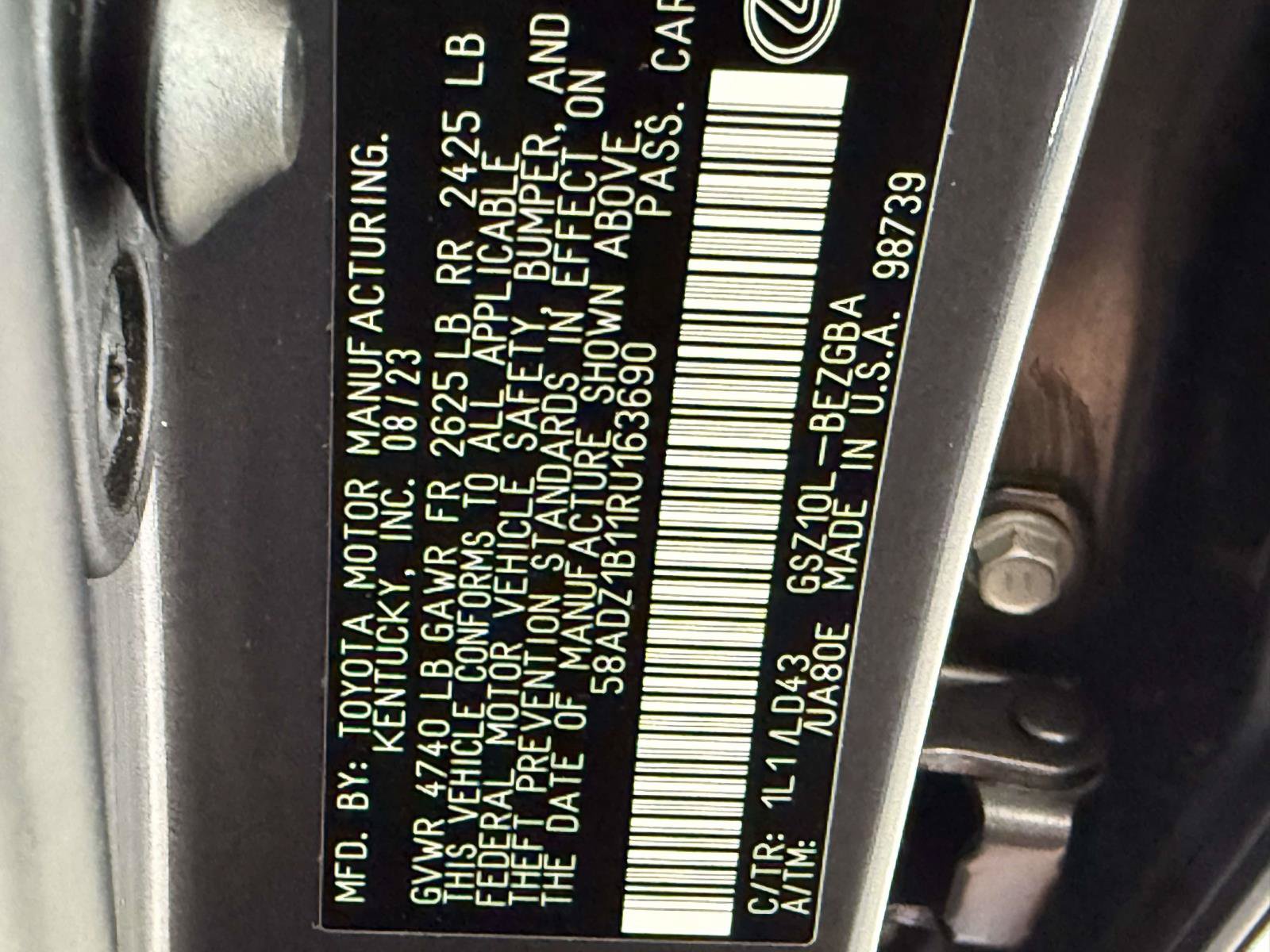 Certified 2024 Lexus ES 350 w/ Premium Package FWD image 34