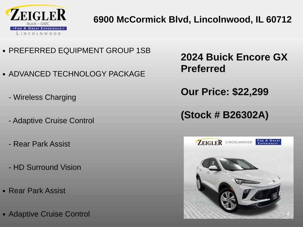 Used 2024 Buick Encore GX Preferred w/ Advanced Technology Package FWD image 6