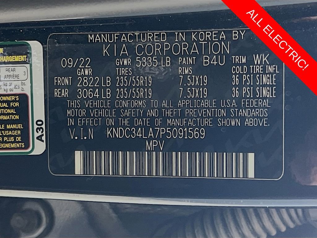 Certified 2023 Kia EV6 Wind w/ Wind Technology Package RWD image 10