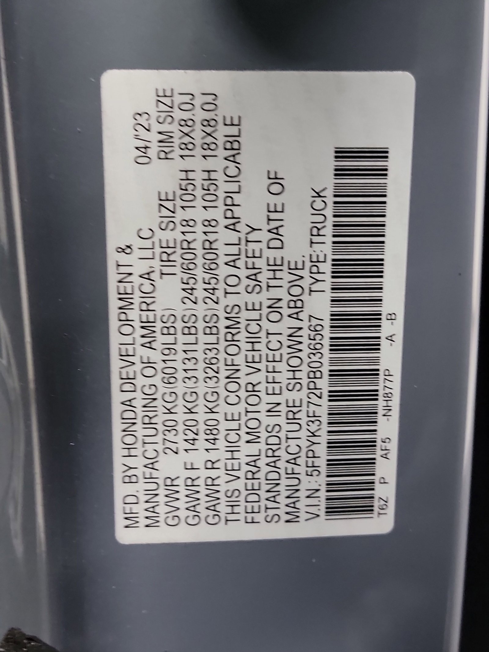 Certified 2023 Honda Ridgeline RTL-E image 33