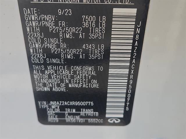 Certified 2024 INFINITI QX80 Premium Select w/ Cargo Package image 39