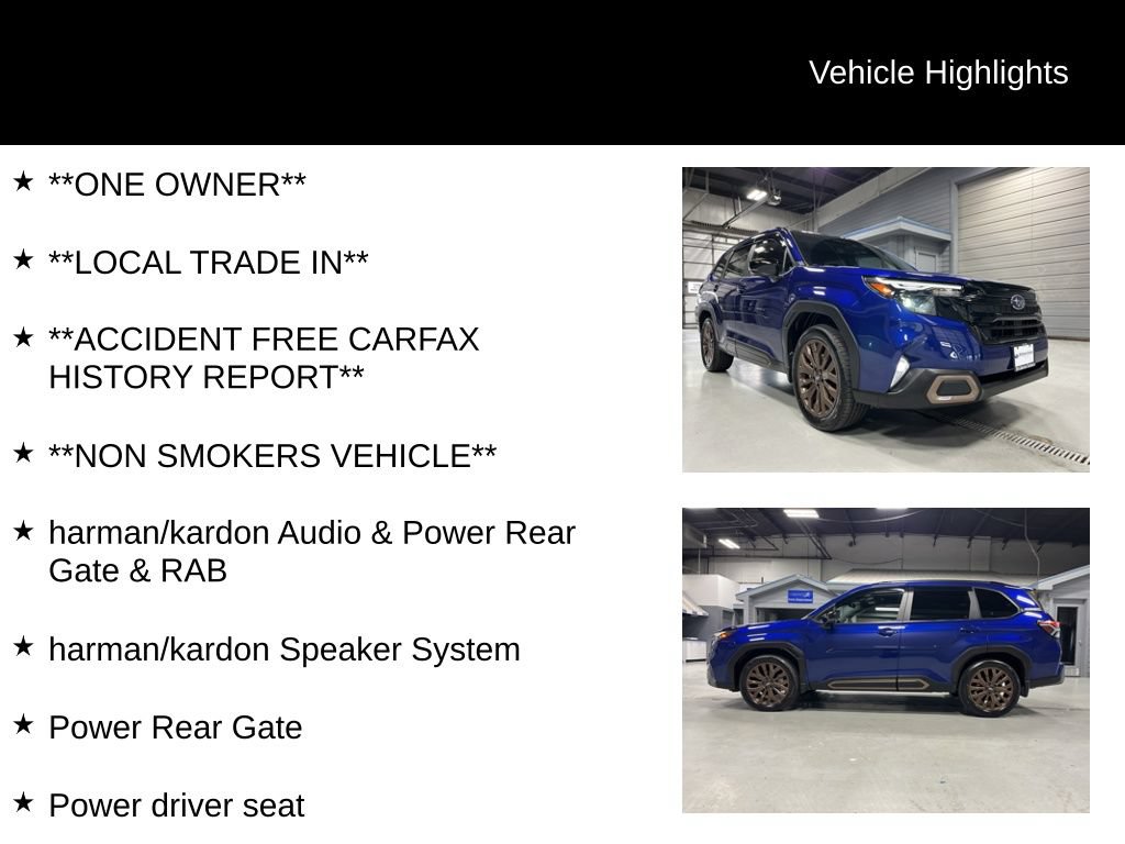 Certified 2025 Subaru Forester Sport AWD/4WD image 12