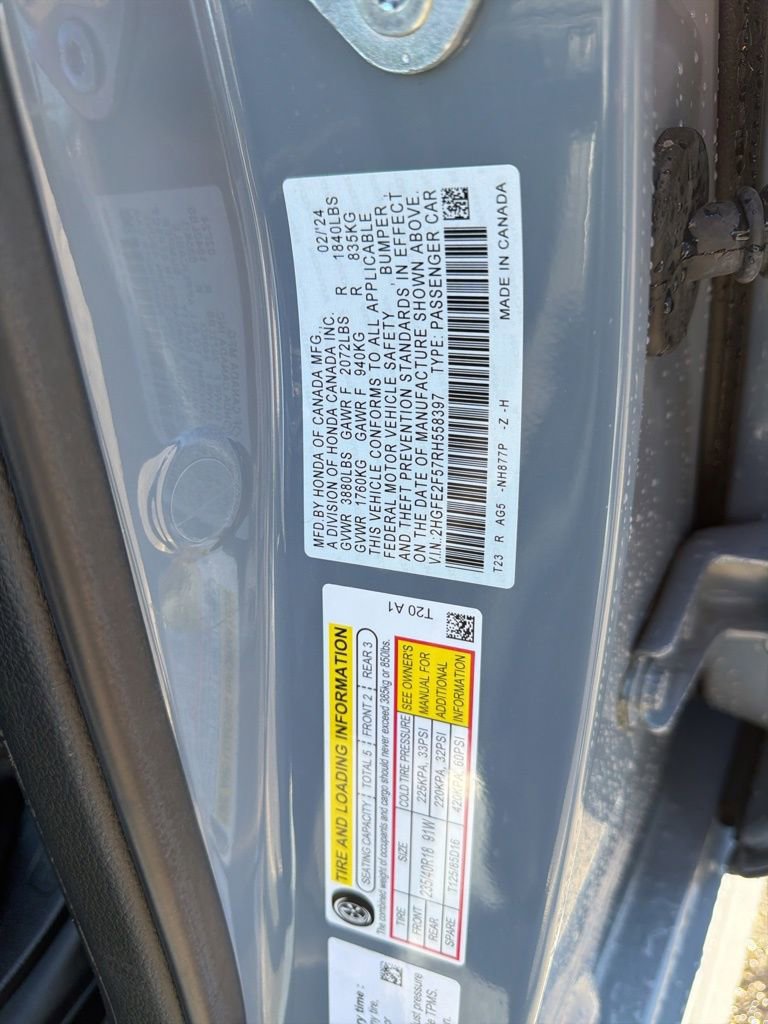 Certified 2024 Honda Civic Sport image 27