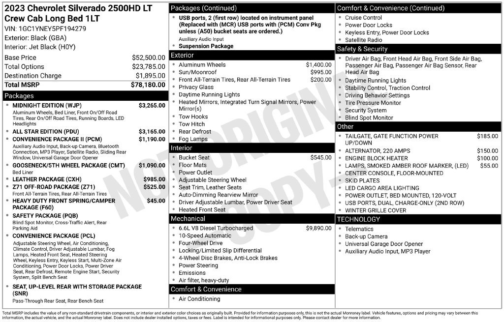 Used 2023 Chevrolet Silverado 2500 LT w/ True North Edition AWD/4WD image 6