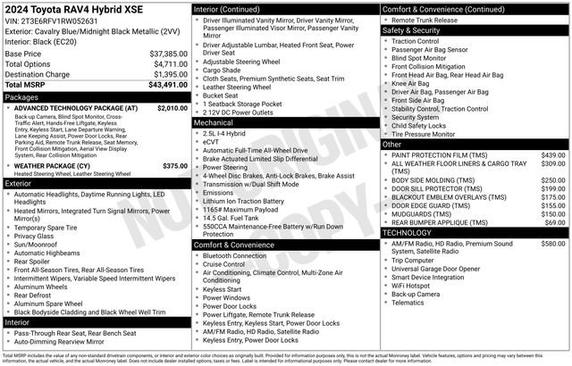 Used 2024 Toyota RAV4 XSE w/ Advanced Technology Package AWD/4WD image 31