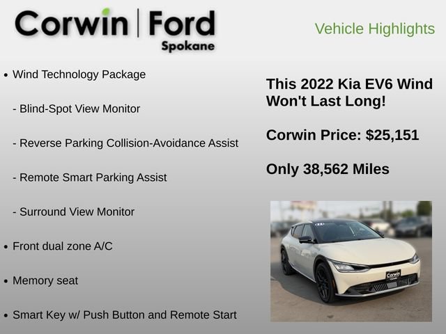 Used 2022 Kia EV6 Wind w/ Wind Technology Package AWD/4WD image 6