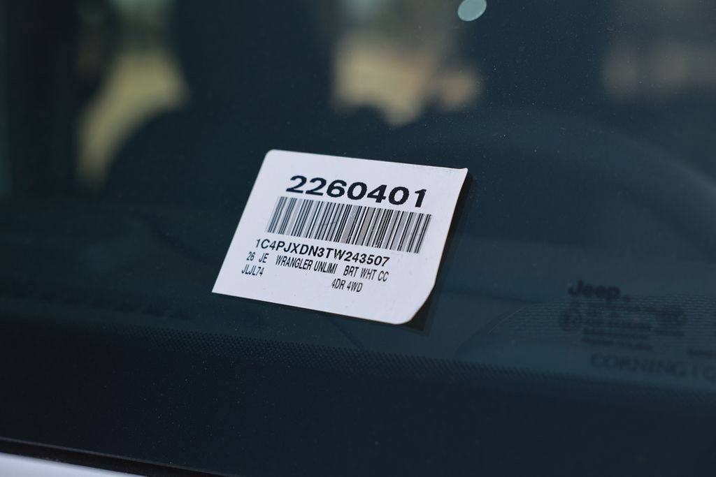 New 2026 Jeep Wrangler Unlimited Sport AWD/4WD image 38