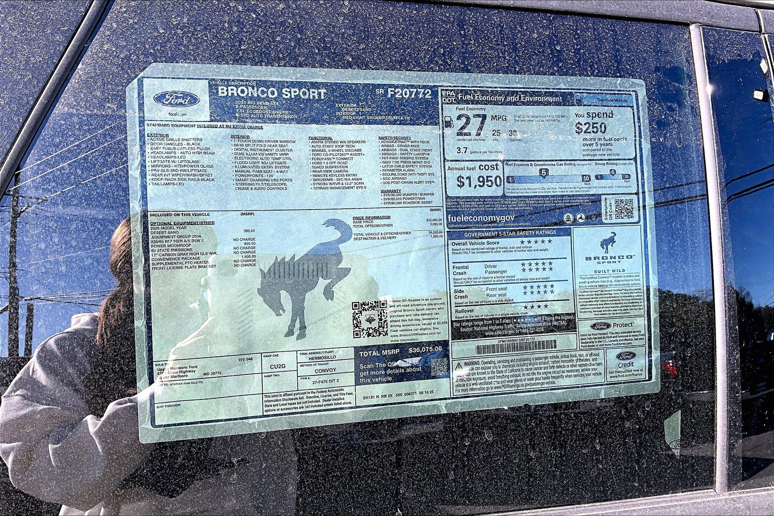 New 2025 Ford Bronco Sport Big Bend w/ Convenience Package AWD/4WD image 14
