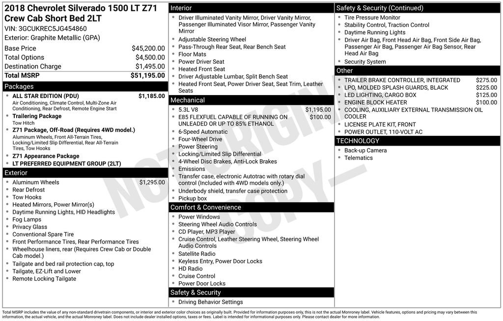 Used 2018 Chevrolet Silverado 1500 LT w/ All Star Edition image 41