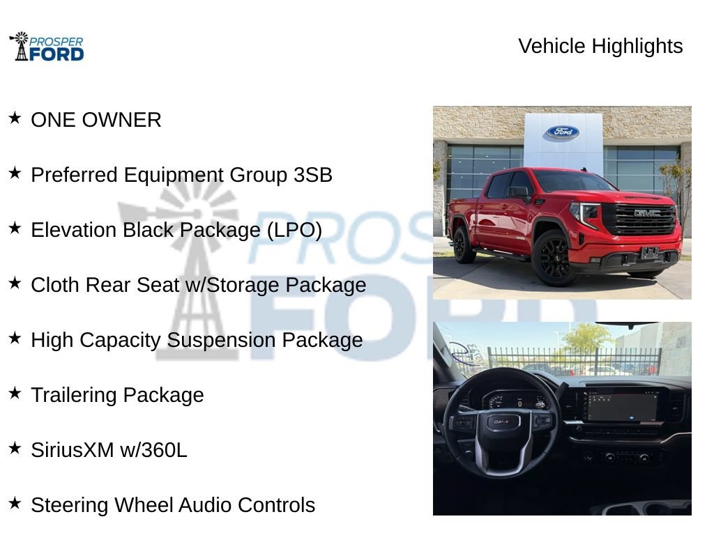 Used 2024 GMC Sierra 1500 Elevation w/ LPO, Elevation Black Package RWD image 5