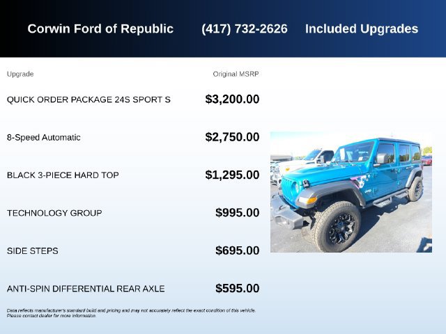 Used 2020 Jeep Wrangler Unlimited Sport S AWD/4WD image 5