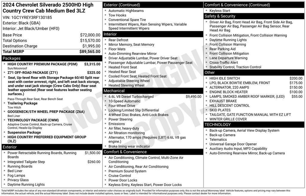Certified 2024 Chevrolet Silverado 2500 High Country w/ High Country Premium Package image 38