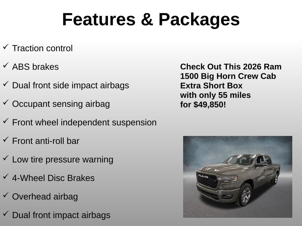 Used 2026 RAM 1500 Big Horn AWD/4WD image 14