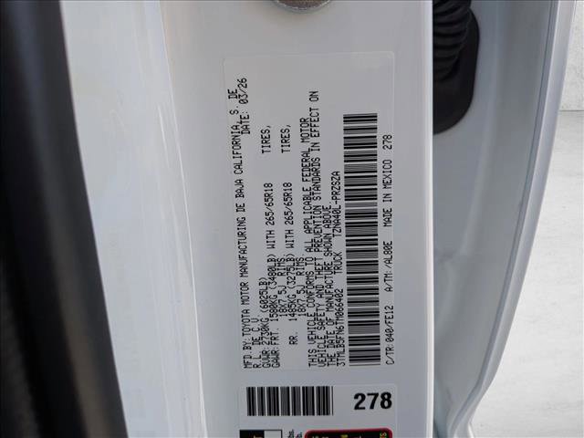 New 2026 Toyota Tacoma TRD Sport image 17