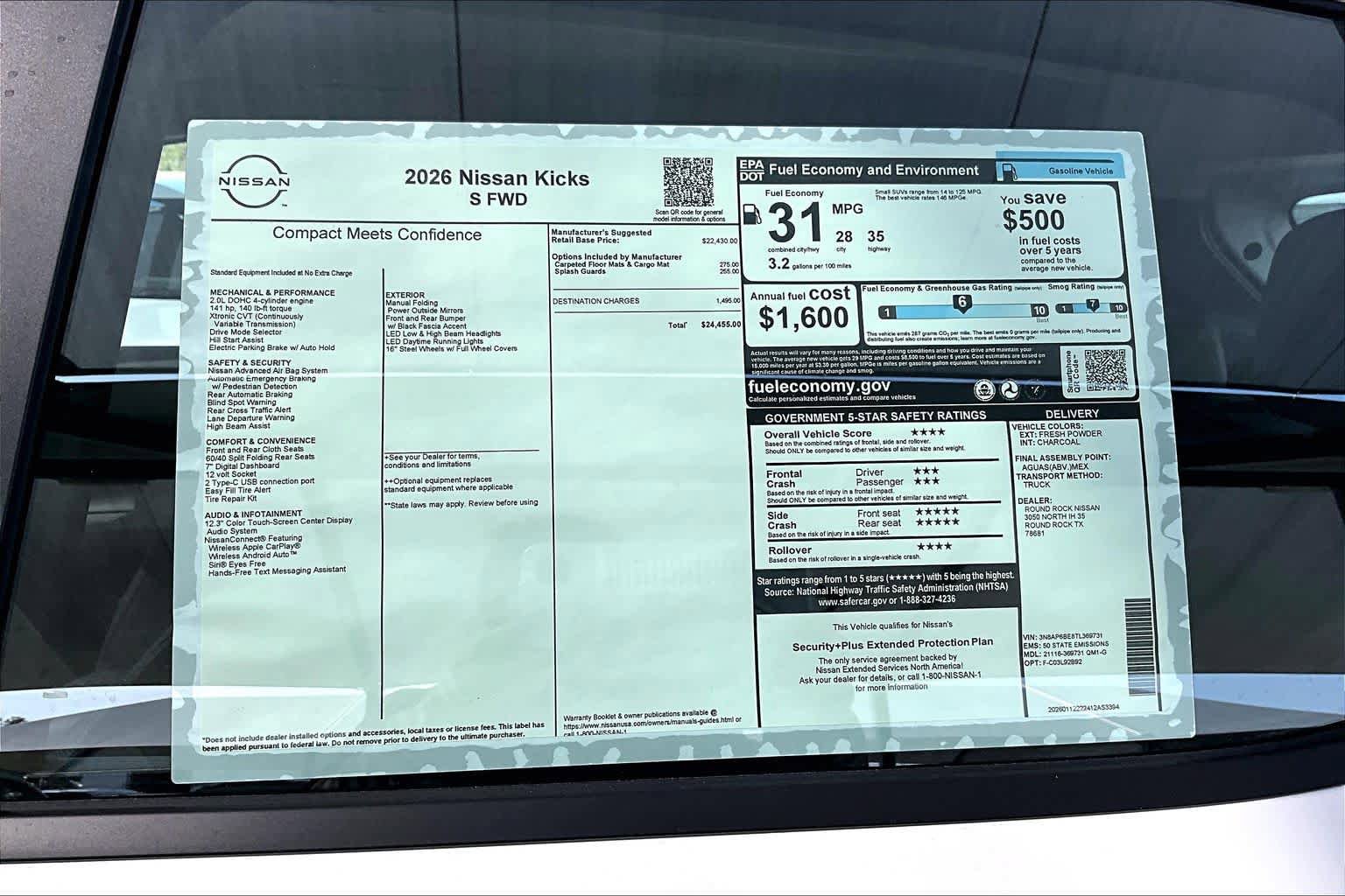 New 2026 Nissan Kicks S image 19