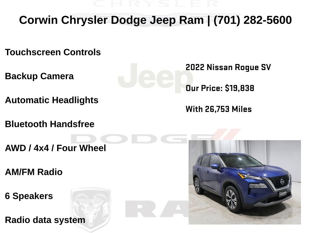 Used 2022 Nissan Rogue SV image 6