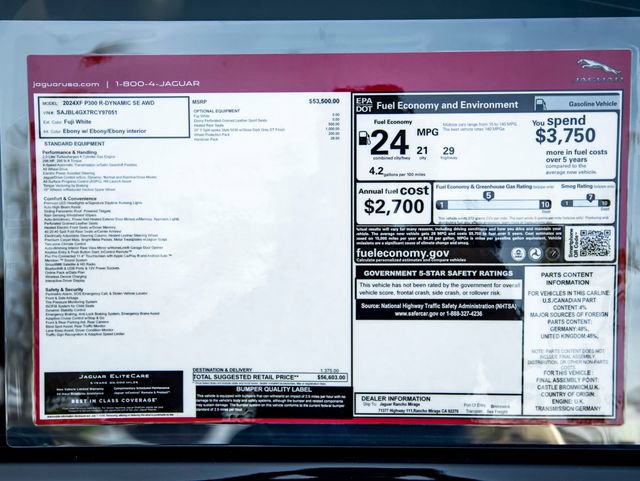 New 2024 Jaguar XF R-Dynamic SE image 34