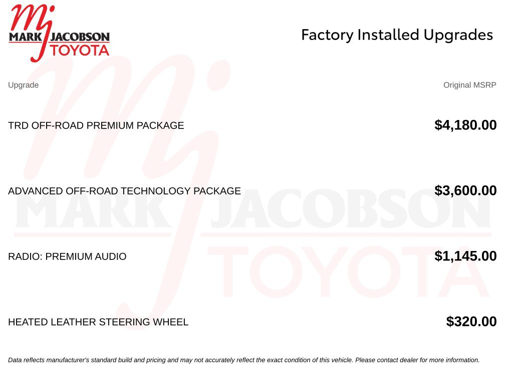 Used 2022 Toyota Tundra SR5 w/ TRD Off-Road Premium Package AWD/4WD image 5