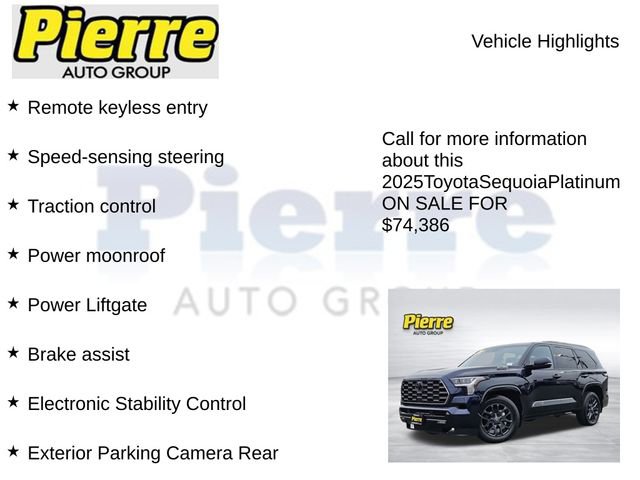 Used 2025 Toyota Sequoia Platinum AWD/4WD image 15