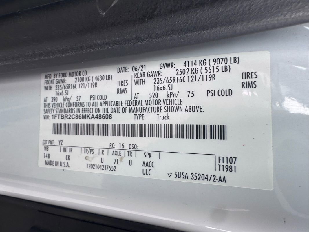 Used 2021 Ford Transit 250 Medium Roof AWD w/ Interior Upgrade Package image 45