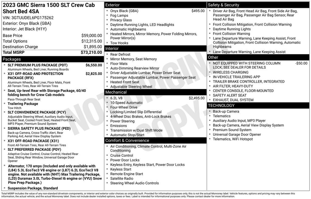 Certified 2023 GMC Sierra 1500 SLT w/ SLT Premium Plus Package AWD/4WD image 2