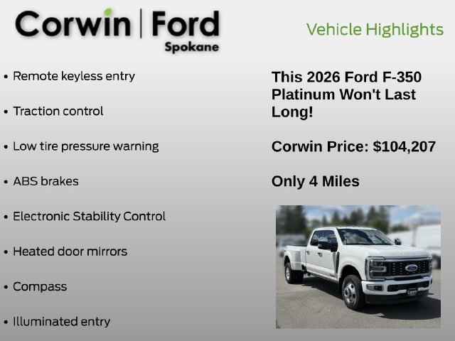 New 2026 Ford F350 Platinum w/ Platinum Plus Package AWD/4WD image 6