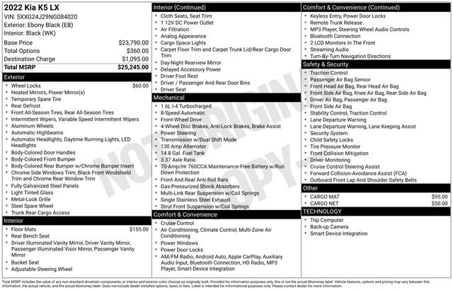 Used 2022 Kia K5 LX image 29