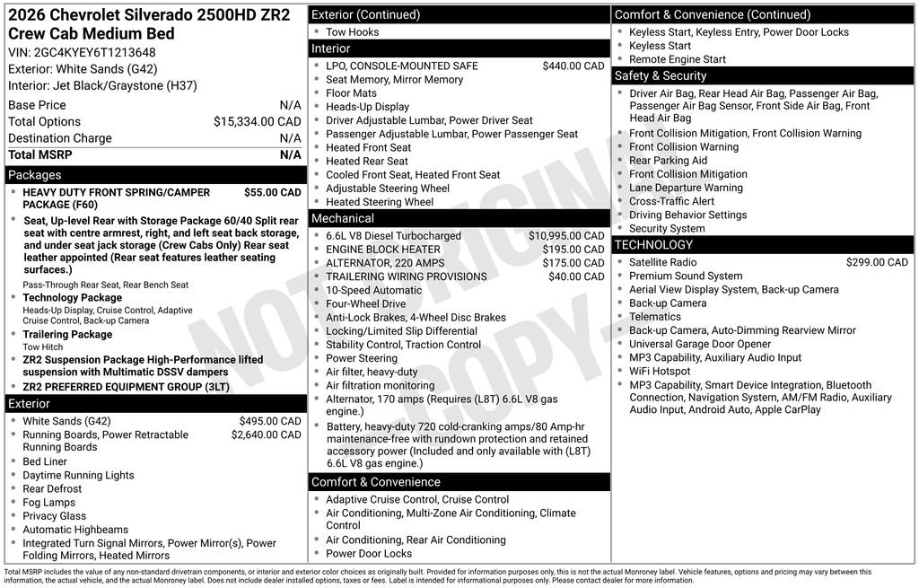 New 2026 Chevrolet Silverado 2500 ZR2 AWD/4WD image 4