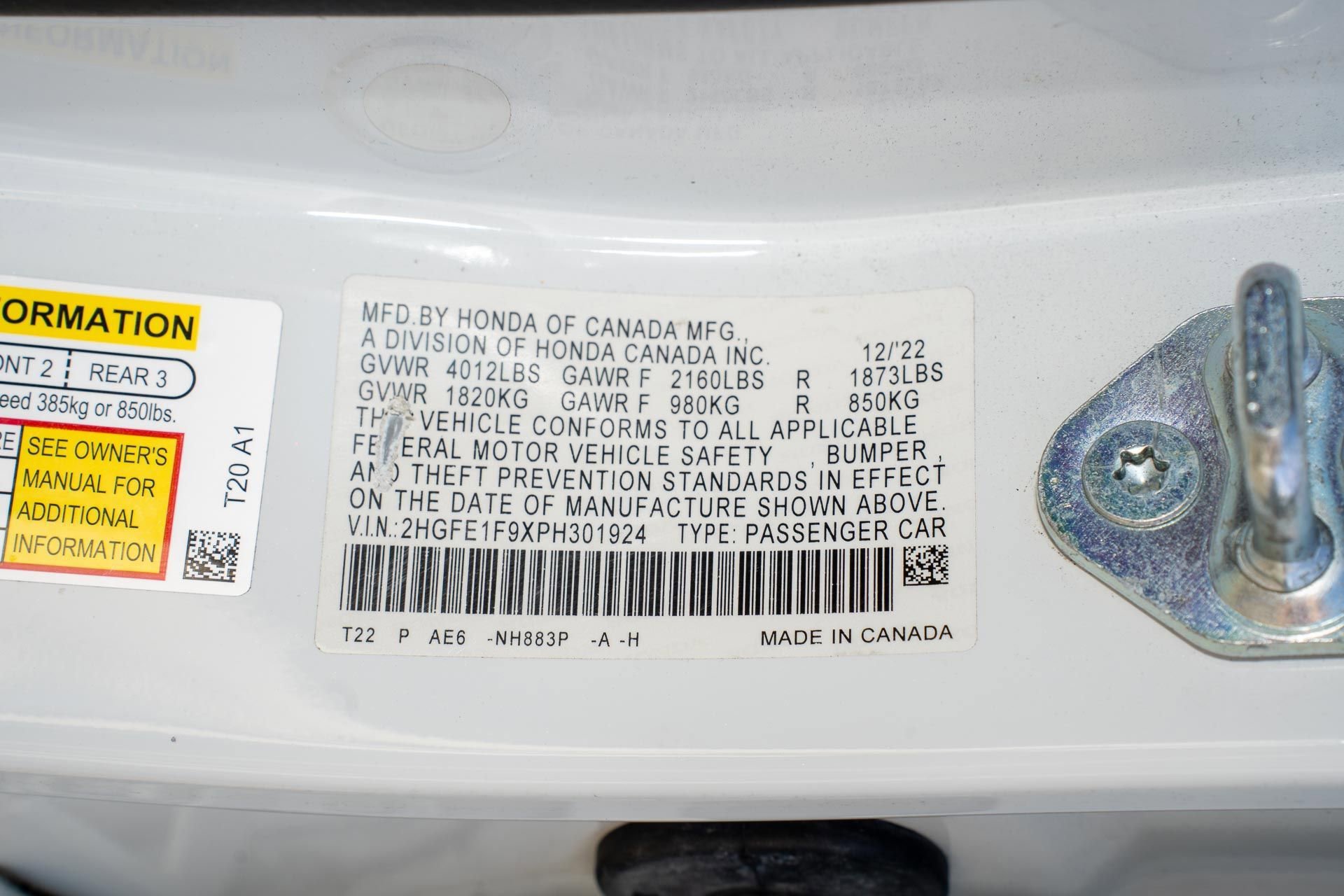 Certified 2023 Honda Civic Touring image 37