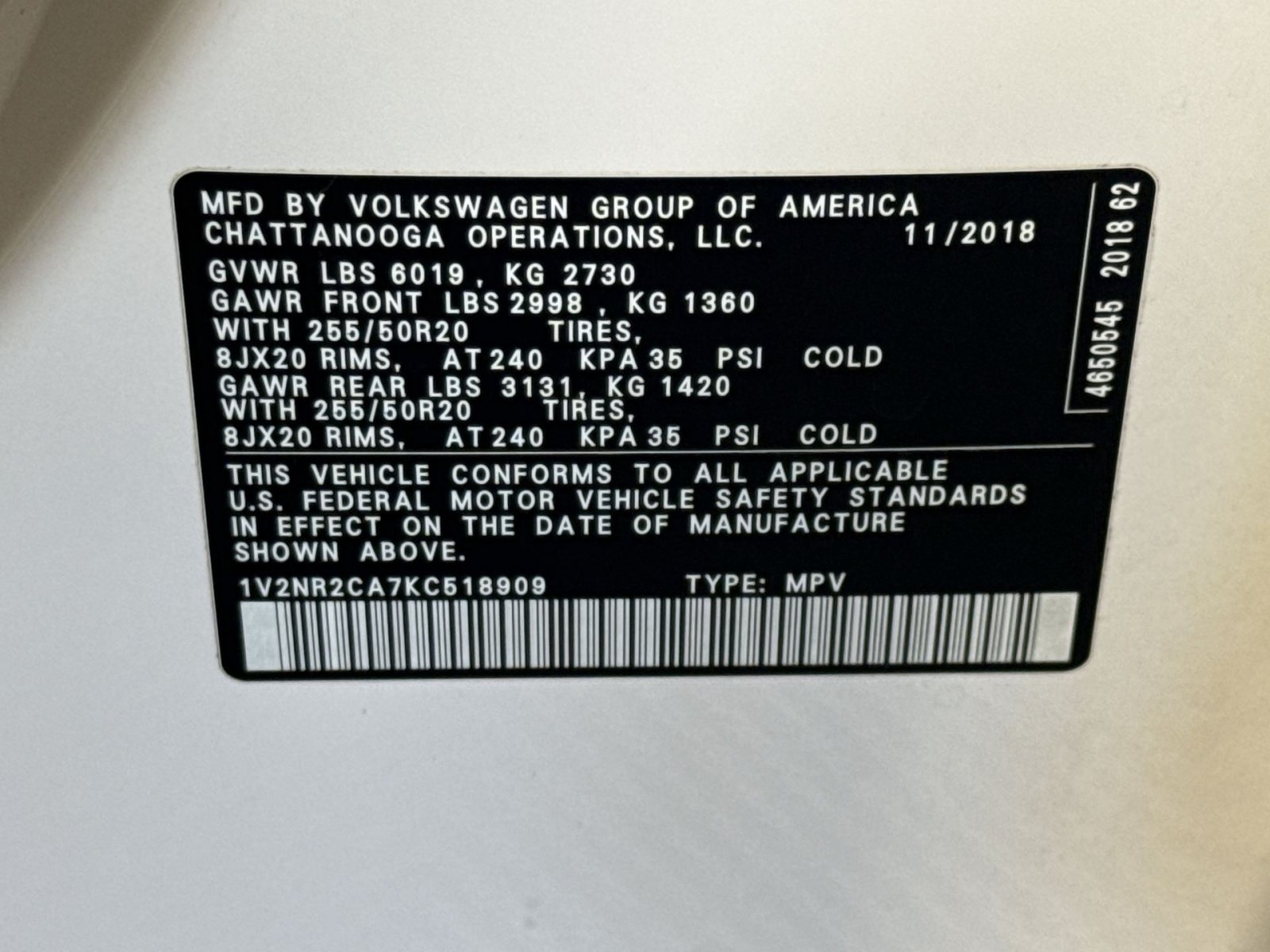 Used 2019 Volkswagen Atlas SEL Premium AWD/4WD image 29