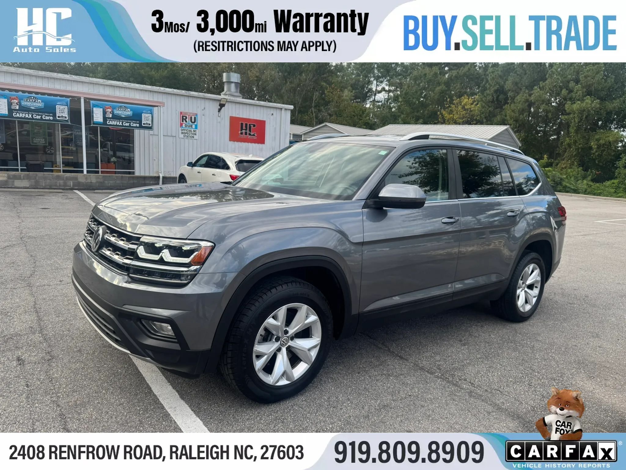 Used 2019 Volkswagen Atlas SE