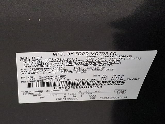 Used 2016 Ford Taurus Limited w/ Equipment Group 301A FWD image 34