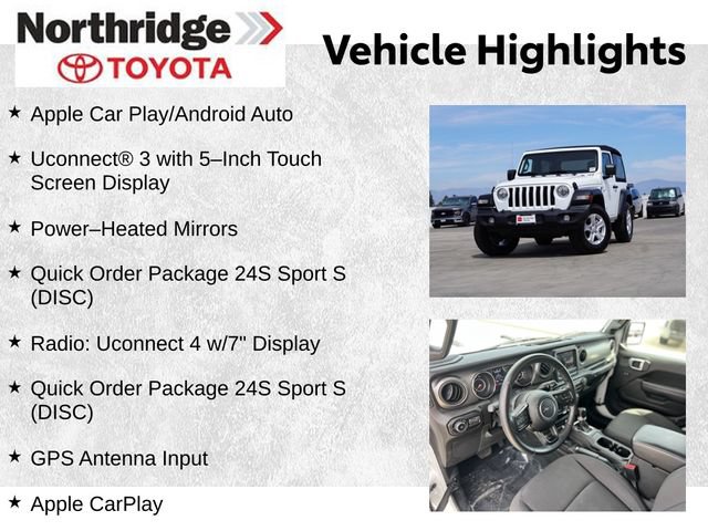 Used 2022 Jeep Wrangler Sport AWD/4WD image 2