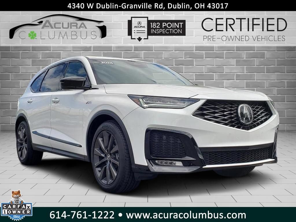Certified 2026 Acura MDX A-Spec