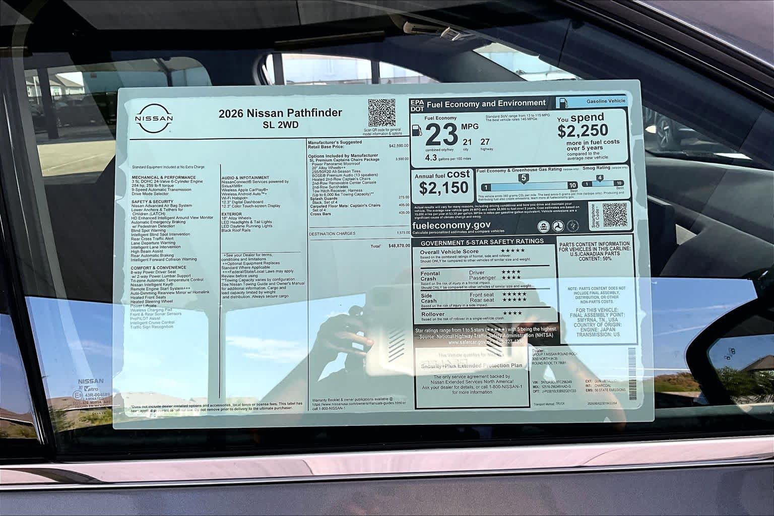 New 2026 Nissan Pathfinder SL FWD image 19