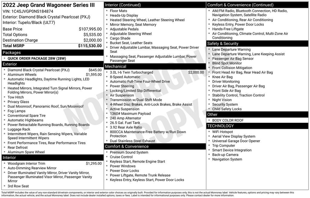 Used 2022 Jeep Grand Wagoneer Series III image 21